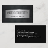 Moderne Carbon Fiber Beruflich Business Card Visitenkarte (Vorne/Hinten)