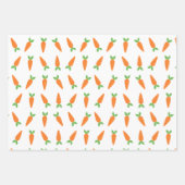 Moderne Carrot Doodle Ostergiftwrap Geschenkpapier Set (Vorderseite)