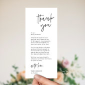 Moderne Casual-Hochzeitsplatz-Einstellungs-Dankesk Programm