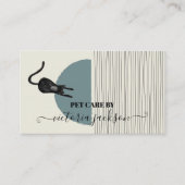 Moderne Cat abstrakt Cat Sitting Service Pflege Visitenkarte (Vorderseite)