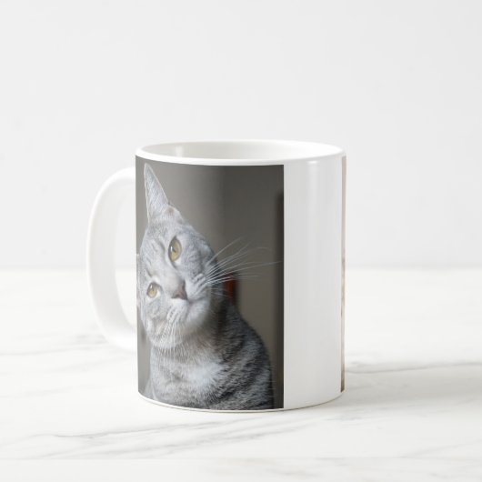 Moderne Cat Foto Gallery Kaffeetasse (Vorderseite Links)