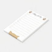 Moderne Cat Head & Paws Dinge zu tun Post-it Klebezettel (angewinkelt)