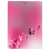 Moderne Cat Kitty Paw Prints Klemmbrett (Rückseite)