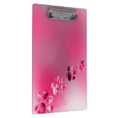 Moderne Cat Kitty Paw Prints Klemmbrett (Rechts)