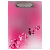 Moderne Cat Kitty Paw Prints Klemmbrett (Vorderseite)