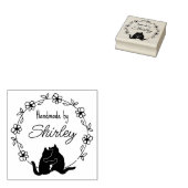 Moderne Cat Logo-Handschrift Gummistempel (Stempel)