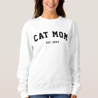 Moderne Cat Mama Sport Vielfalt Sweatshirt