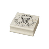 Moderne Cat-Rücksendeadresse Gummistempel (Stempel)