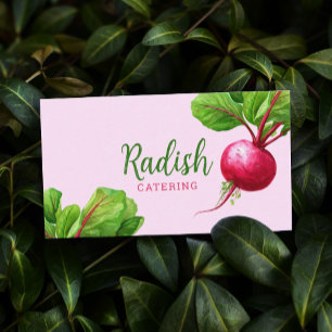 Moderne Catering Visitenkarten Rosa Food Caterer Visitenkarte
