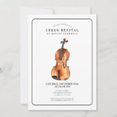 Moderne Cello Music - Einladung (Vorderseite)