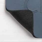 Moderne CEO-Schriftart Slate Gray geprägte Executi Mousepad (Ecke)