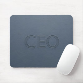 Moderne CEO-Schriftart Slate Gray geprägte Executi Mousepad