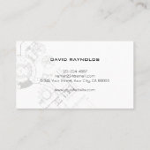 Moderne Chalk Business Cards Visitenkarte (Rückseite)