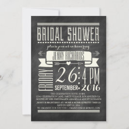 MODERNE CHALKBOARD BRIDAL SHOWER EINLADUNG