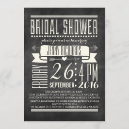 MODERNE CHALKBOARD BRIDAL SHOWER EINLADUNG
