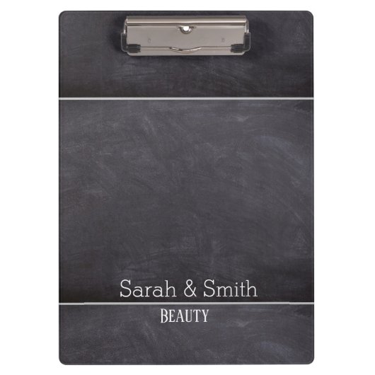 Moderne Chalkboard Business Office-Zwischenablage Klemmbrett (Vorderseite)