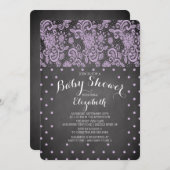 Moderne Chalkboard Girls Baby Dusche Einladung (Vorne/Hinten)