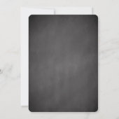 Moderne Chalkboard Girls Baby Dusche Einladung (Rückseite)
