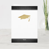 Moderne Chalkboard-Glückwunsch Graduate Abschluss Karte (Rückseite)
