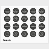 Moderne Chalkboard Graduierungsparty Sticker (Blatt)