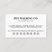 Moderne Chalkboard-Haustiere. Loyalität Visitenkarte (Rückseite)