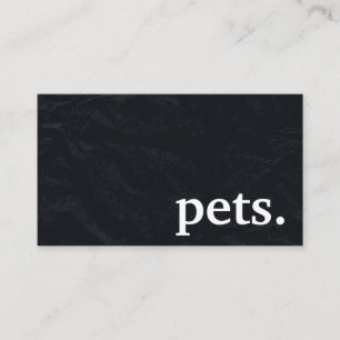 Moderne Chalkboard-Haustiere. Loyalität Visitenkarte