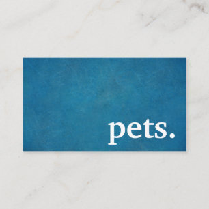 Moderne Chalkboard-Haustiere. Treuhandkarte Visitenkarte