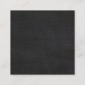 Moderne Chalkboard Kalender RSVP Karte (Rückseite)