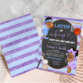 Moderne Chalkboard-Layup oder Makeup Gender Reveal Einladung