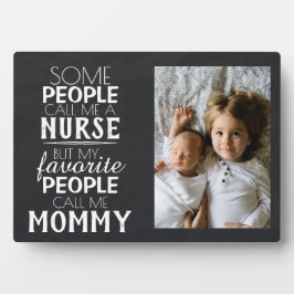 Moderne Chalkboard Mutter Tag Custom Frame Plaque Fotoplatte