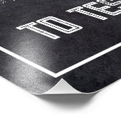 Moderne Chalkboard Script Minimalistische Seekarte Fotodruck (Ecke)