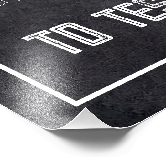 Moderne Chalkboard Script Minimalistische Seekarte Fotodruck (Ecke)