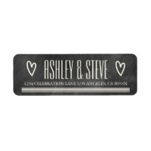 MODERNE CHALKBOARD WEDESS-ADRESSE ETIKETTIEREN