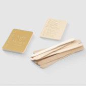 Moderne Champagner Tonal Hochzeitsprogramme Fächer (Non-assembled)