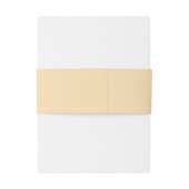 Moderne Champagner Tonal-Initialen Einladungsbanderole (Rückseitenbeispiel)