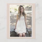 Moderne Champagner Überraschung Sweet 16 Einladung (Rückseite)