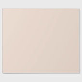 Moderne Champagnerrosa Schlichte Solid Color Geschenkpapier (Flach)