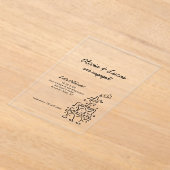 Moderne Champagnertower Einladung (Ablage )