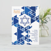 Moderne Chanukka-Einladung Einladung (Stehend Vorderseite)