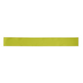 Moderne Chartreuse Grün Einfarbige Farbe Satinband (Vorderseite)