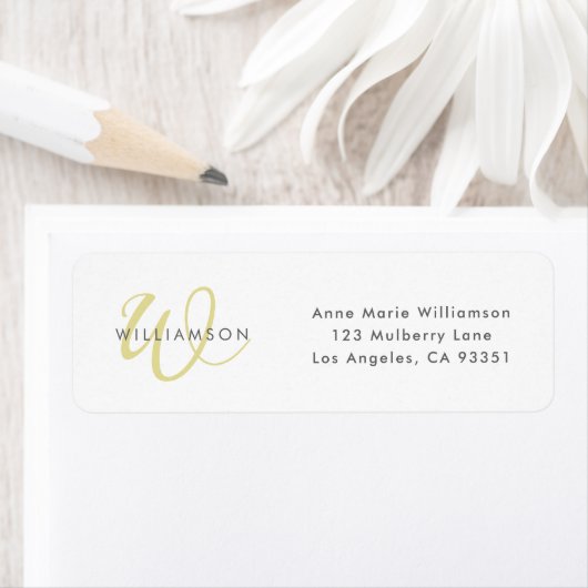 Moderne Chartreuse-Script-Monogramm (Insitu)