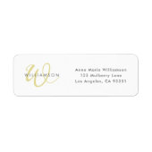Moderne Chartreuse-Script-Monogramm (Vorne)