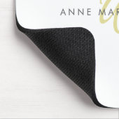 Moderne Chartreuse-Script-Monogramm Mousepad (Ecke)