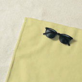 Moderne Chartreuse Weiße Schrift Monogramm Strandtuch (Beispiel)