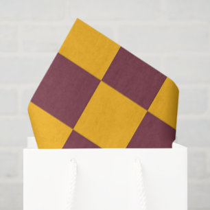 Moderne Checkerboard Team Sport School Farben Spaß Seidenpapier