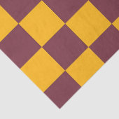 Moderne Checkerboard Team Sport School Farben Spaß Seidenpapier (Detail)