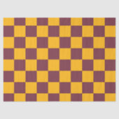Moderne Checkerboard Team Sport School Farben Spaß Seidenpapier (Vorderseite)