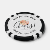 Moderne Cheers Aperol Drink Wedding Pokerchips (Einzeln)