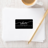 Moderne Cheers Calligraphy Script Holiday Address (Insitu)