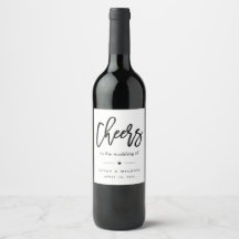 Moderne Cheers Kalligraphie Script-Gastgeschenk Ho